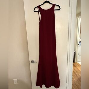 Lulus Burgundy floor length Dress – Size XS – Worn Once